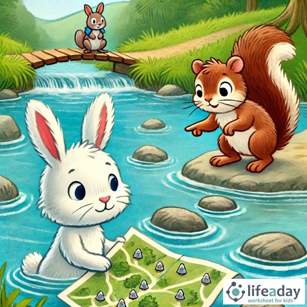 การ์ตูนสำหรับเด็ก ในรูปแบบ นิทานการ์ตูนสองภาษา เรื่อง The Adventure of Benny the Bunny หน้า 4